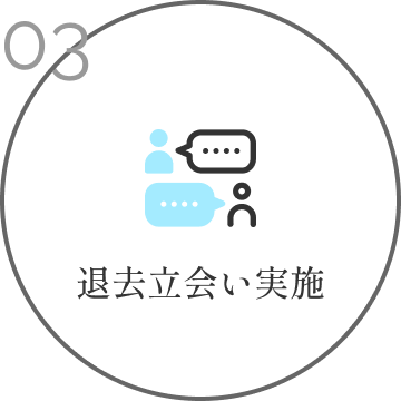 退去立会い実施