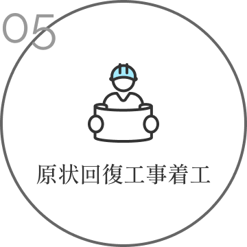 原状回復工事着工