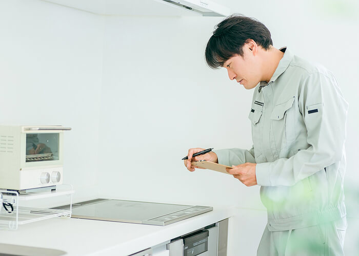 退去立会い・現状撮影